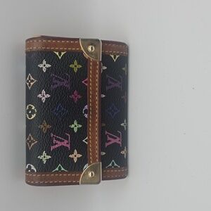Louis Vuitton Mono Multicolor Porte Monnaie Plat Coin Wallet (VERY GOOD)COA✨️